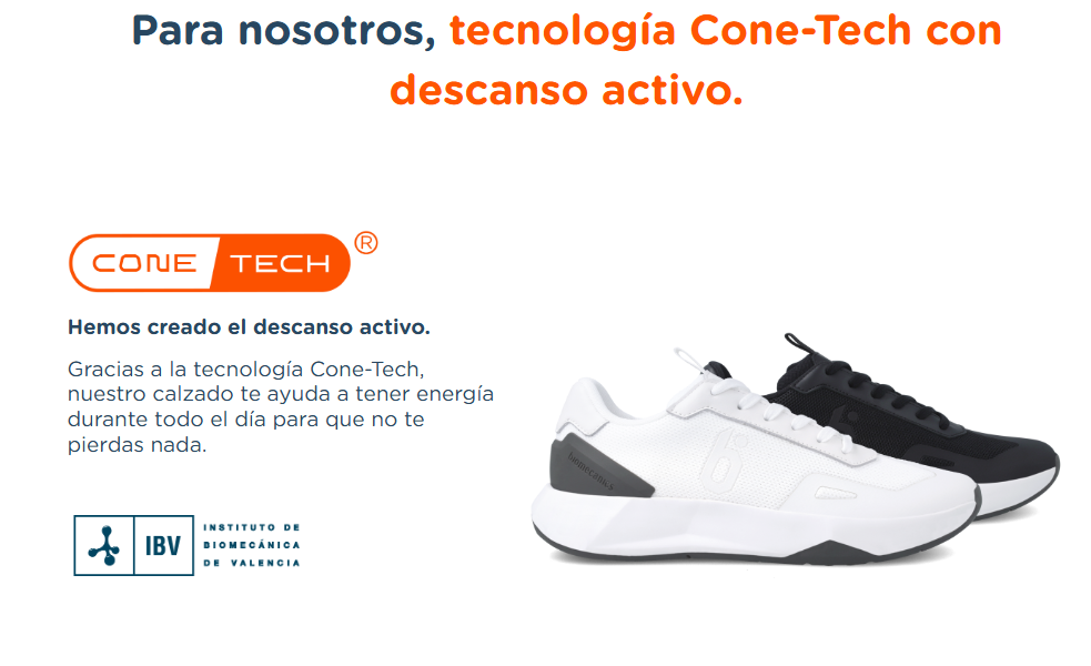 Biomecanics pantofi fete sport Cone-Tech 36-40 Textil Blanco