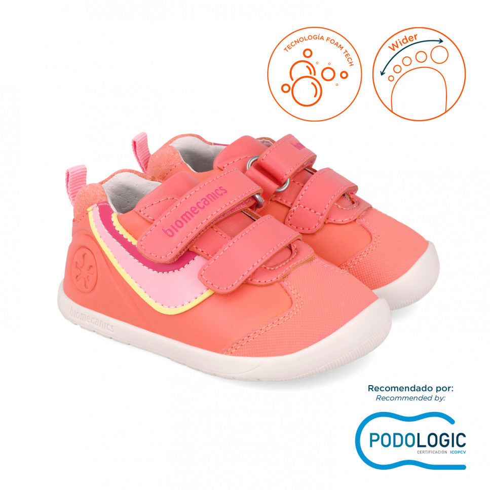 Biomecanics pantofi fete sport Primii pasi 19-24 Sauvage Cantalupe Imagine principală a produsului