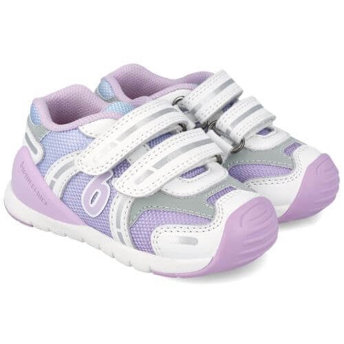Biomecanics pantofi fetite sport 19-25 Napa Blanco Y Lila