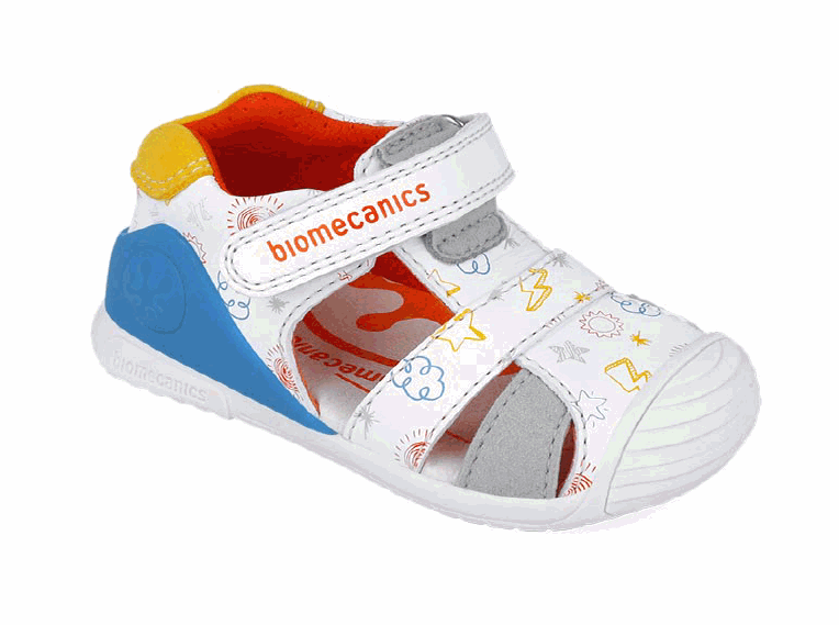 Biomecanics sandale baieti 18-24 Napa Blanco Yema cu nori si stele Imagine principală a produsului