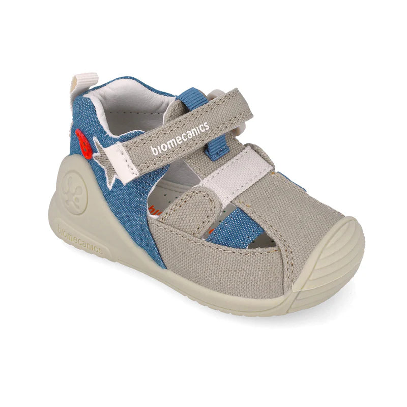 Biomecanics sandale baieti 18-24 Pique Beige cu stea