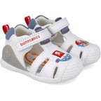Biomecanics sandale baieti 18-25 Napa Blanco cu pirati