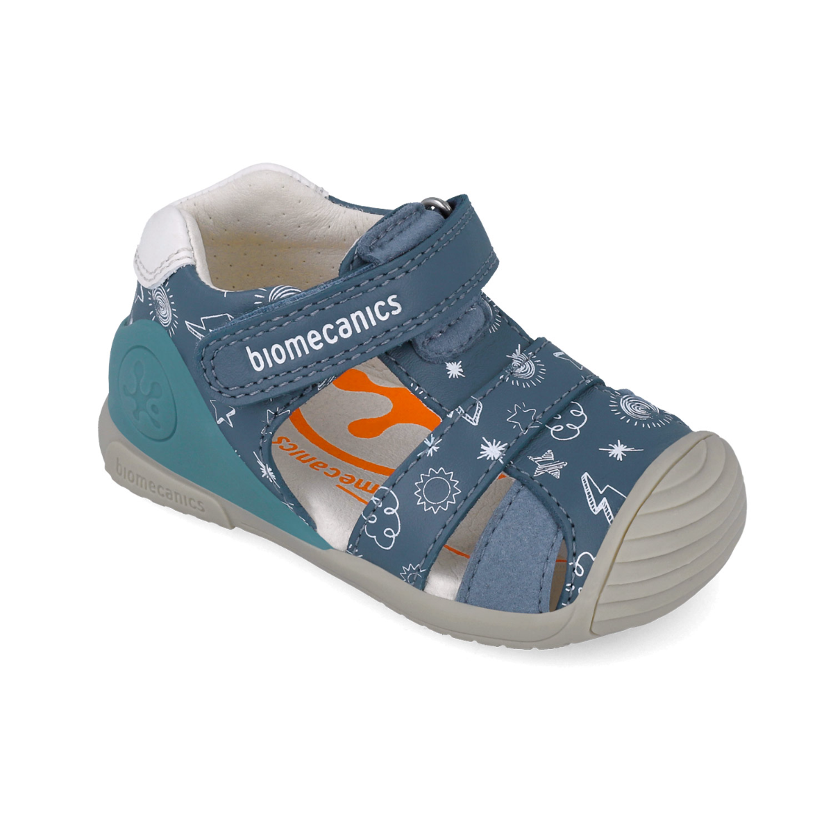 Biomecanics sandale baieti 18-25 Sauvage Petrol cu stele