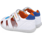 Biomecanics sandale baieti 19-23 Napa Blanco Y Azul cu soare si nori