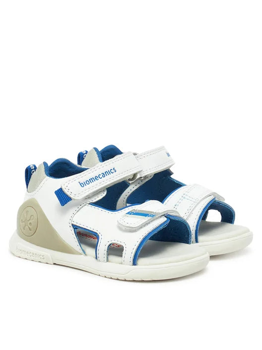Biomecanics sandale baieti 19-25 Napa Blanco cu albastru