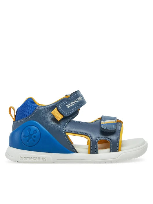 Biomecanics sandale baieti 19-25 Sauvage Petrol cu galben