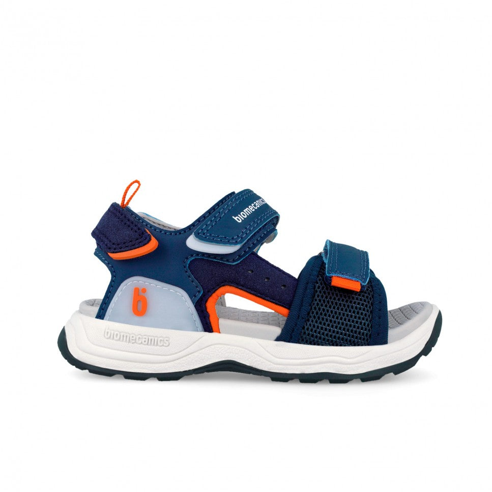 Biomecanics sandale baieti 27-34 Azul cu portocaliu