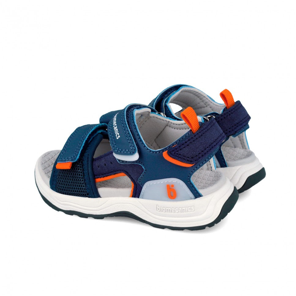 Biomecanics sandale baieti 27-34 Azul cu portocaliu