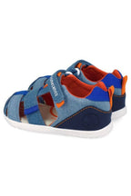 Biomecanics sandale baieti Barefoot din panza canvas 19-26 Pique Jeans