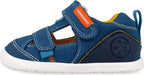 Biomecanics sandale baieti Barefoot din panza canvas 19-26 Pique Petrol