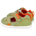 Biomecanics sandale baieti Barefoot din panza canvas 19-26 Pique Verde
