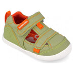 Biomecanics sandale baieti Barefoot din panza canvas 19-26 Pique Verde