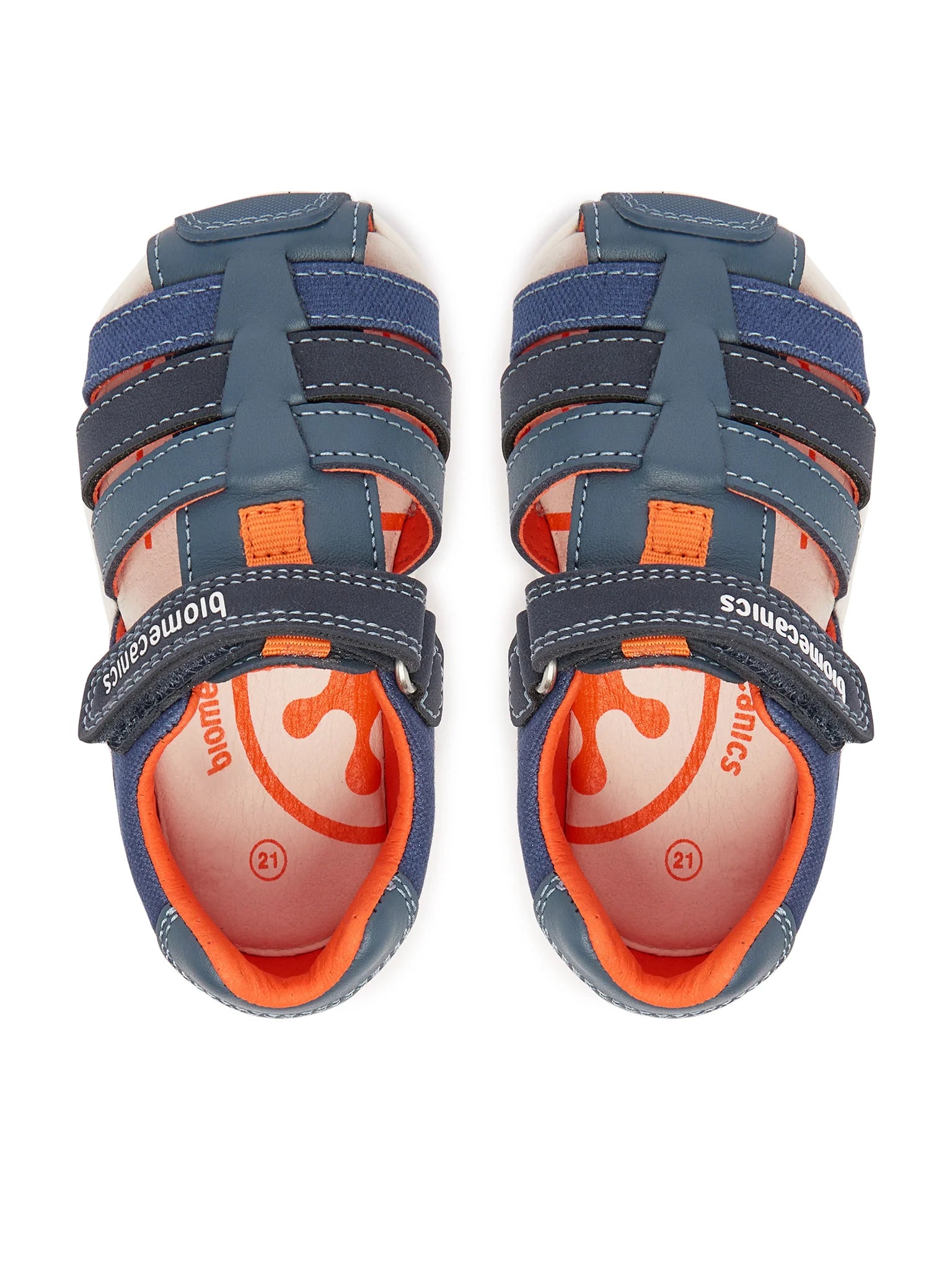Biomecanics sandale baieti Barefoot Primii Pasi cu varf protejat 19-26 Sauvage Petrol