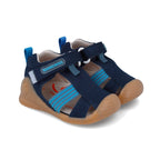 Biomecanics sandale baieti din panza 18-24 Gabardina Azul Marino