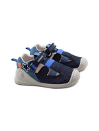 Biomecanics sandale baieti din panza 18-24 Pique Azul Marin cu stea