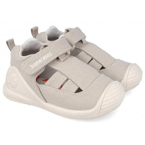 Biomecanics sandale baieti din panza canvas 18-24 Pique Beige Claro Imagine principală a produsului