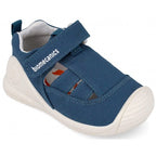 Biomecanics sandale baieti din panza canvas 18-24 Pique Petrol simplu