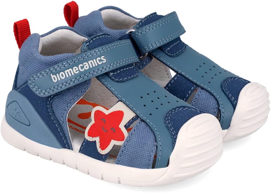 Biomecanics sandale baieti Primii Pasi 18-25 Sauvage Indigo cu stea de mare