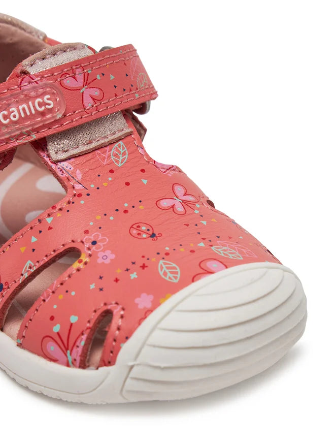 Biomecanics sandale fete 18-24 Sauvage Cantalupe cu fluturasi