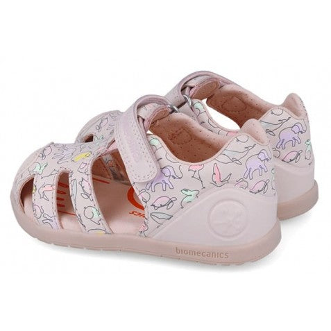 Biomecanics sandale fete 19-23 Sauvage Cotton cu animale