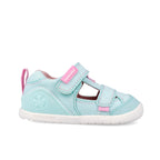 Biomecanics sandale fete Barefoot din panza canvas 20-26 Pique Sky