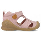 Biomecanics sandale fete din panza 18-24 Lurex Rosa