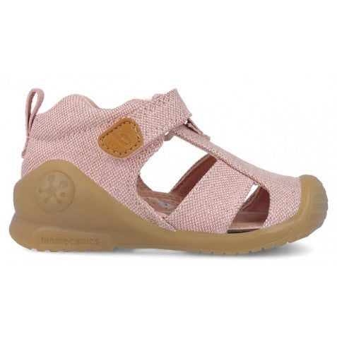 Biomecanics sandale fete din panza 18-24 Lurex Rosa