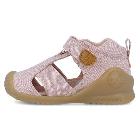 Biomecanics sandale fete din panza 18-24 Lurex Rosa