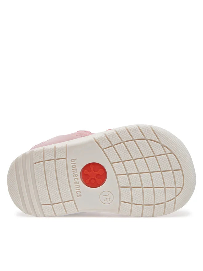 Biomecanics sandale fete din panza 18-24 Pique Rosa cu delfin
