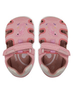 Biomecanics sandale fete din panza 18-24 Pique Rosa cu delfin