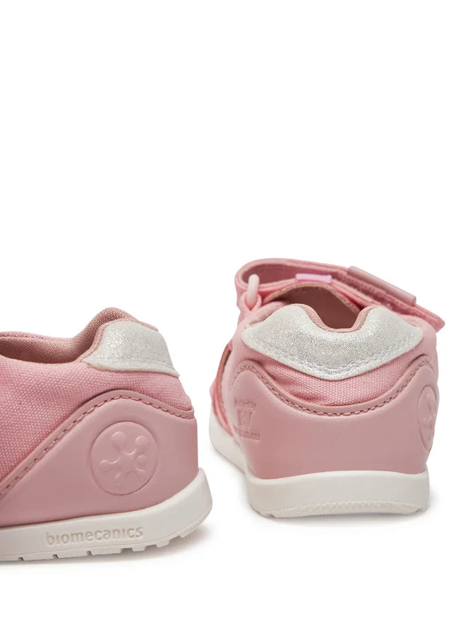 Biomecanics sandale fete din panza 18-24 Pique Rosa cu delfin