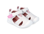 Biomecanics sandale fete din panza 20-24 Metalizado Blanco