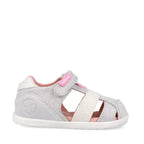 Biomecanics sandale fete din panza BAREFOOT 19-26 Pique Blanco