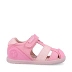 Biomecanics sandale fete din panza BAREFOOT 19-26 Pique Rosa