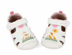 Biomecanics sandale fete din panza canvas 18-24 Pique blanco cu gasca