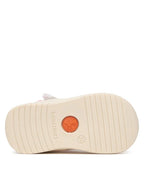 Biomecanics sandale fete Barefoot din panza canvas 18-24 Lurex Blanco cu stelute
