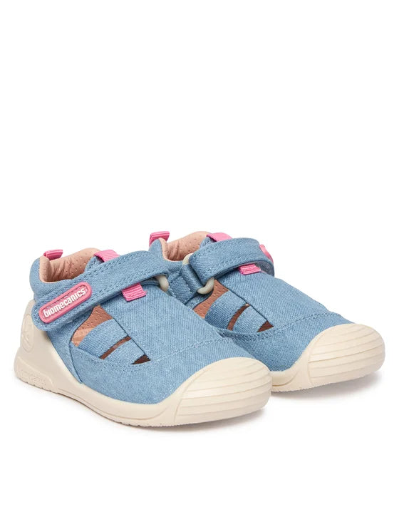 Biomecanics sandale fete din panza canvas 18-24 Lurex Jeans