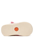 Biomecanics sandale fete din panza canvas 18-24 Lurex Rosa cu stelute