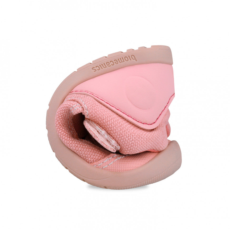 Biomecanics sandale fete din panza Primii Pasi 19-23 Pique Rose