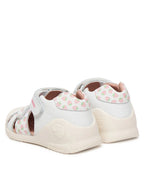 Biomecanics sandale fete Primii Pasi 18-25 Napa Blanco cu capsune