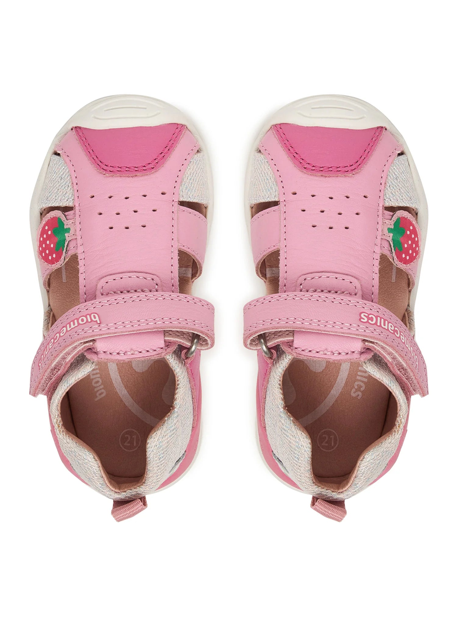 Biomecanics sandale fete Primii Pasi 18-25 Sauvage Candy cu capsuna