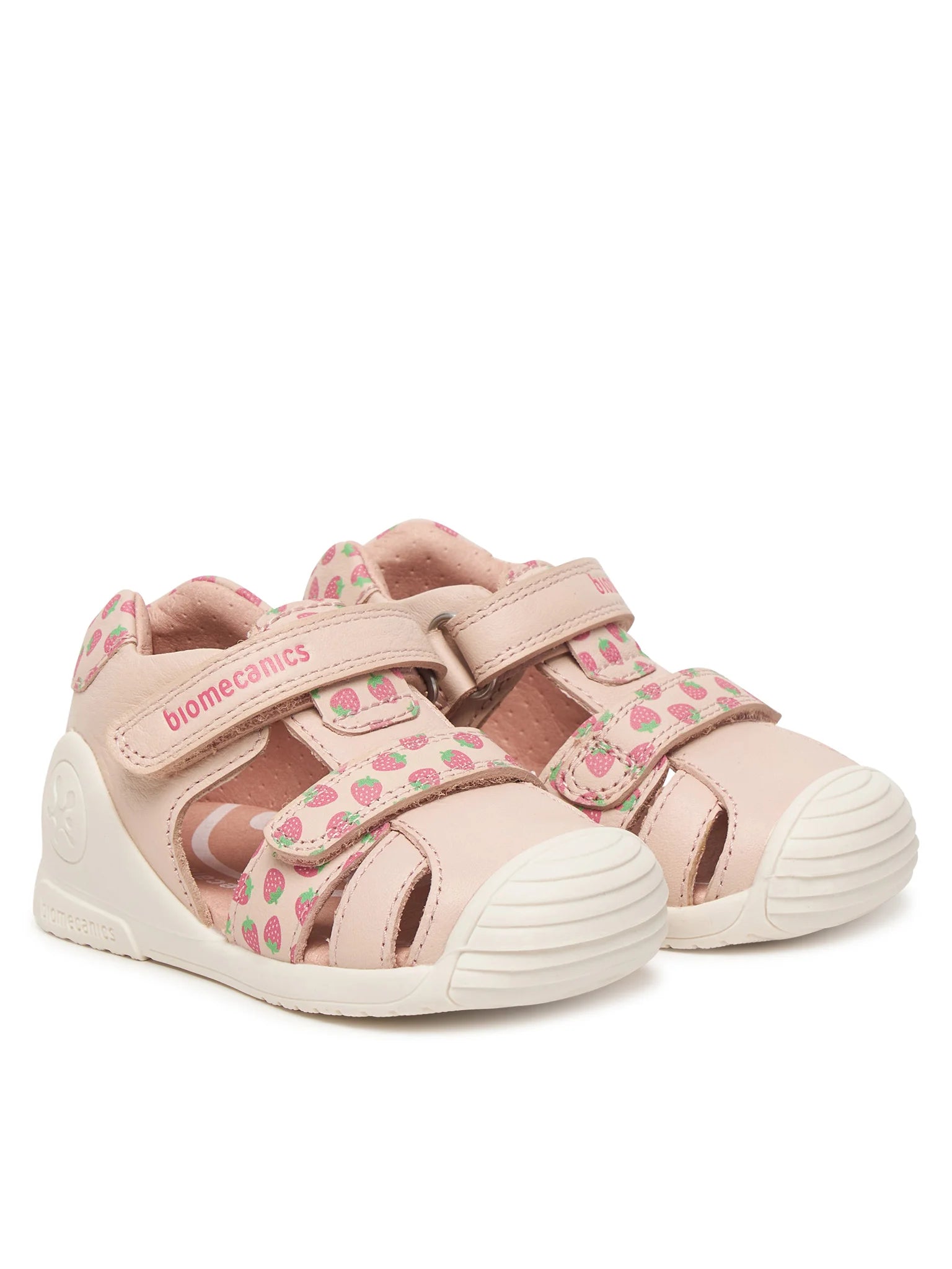Biomecanics sandale fete Primii Pasi 18-25 Sauvage Cotton cu capsune