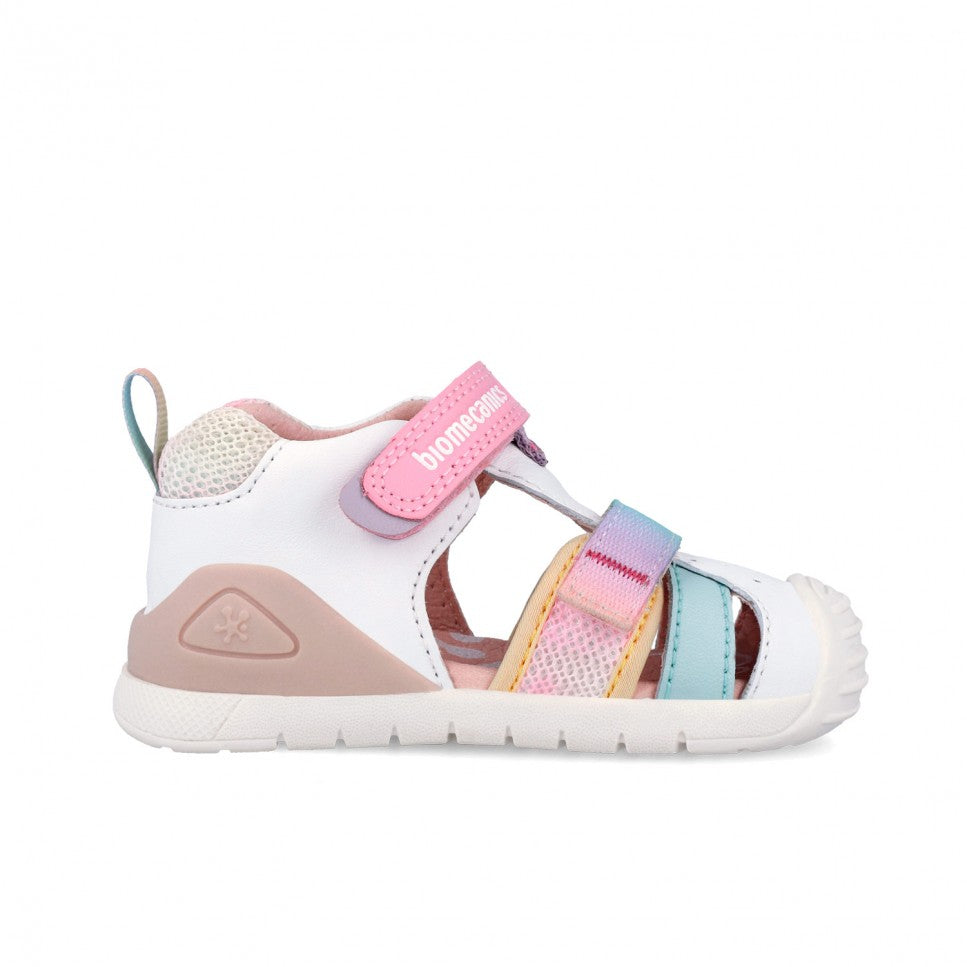 Biomecanics sandale fete Primii Pasi 20-25 Blanco Y Multicolor Imagine secundară a produsului
