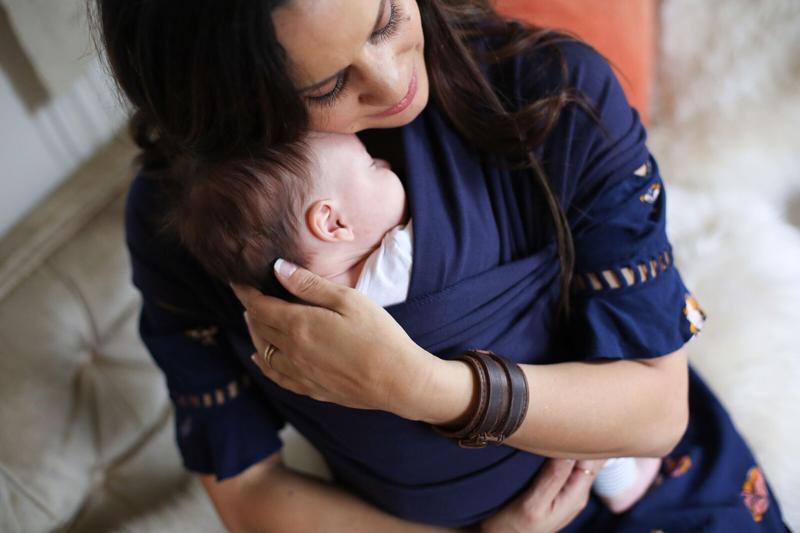 Boba Wrap Classic pentru purtarea bebelusilor 0m+ Navy Blue