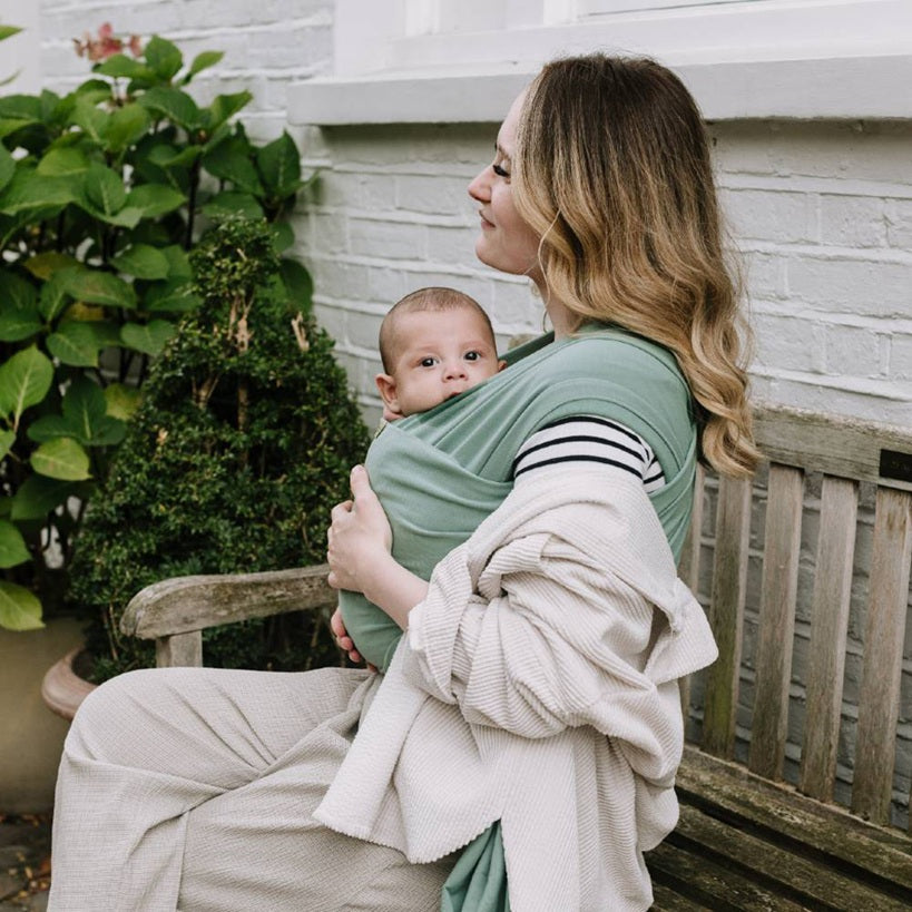 Boba Wrap Classic pentru purtarea bebelusilor 0m+ Sage Green