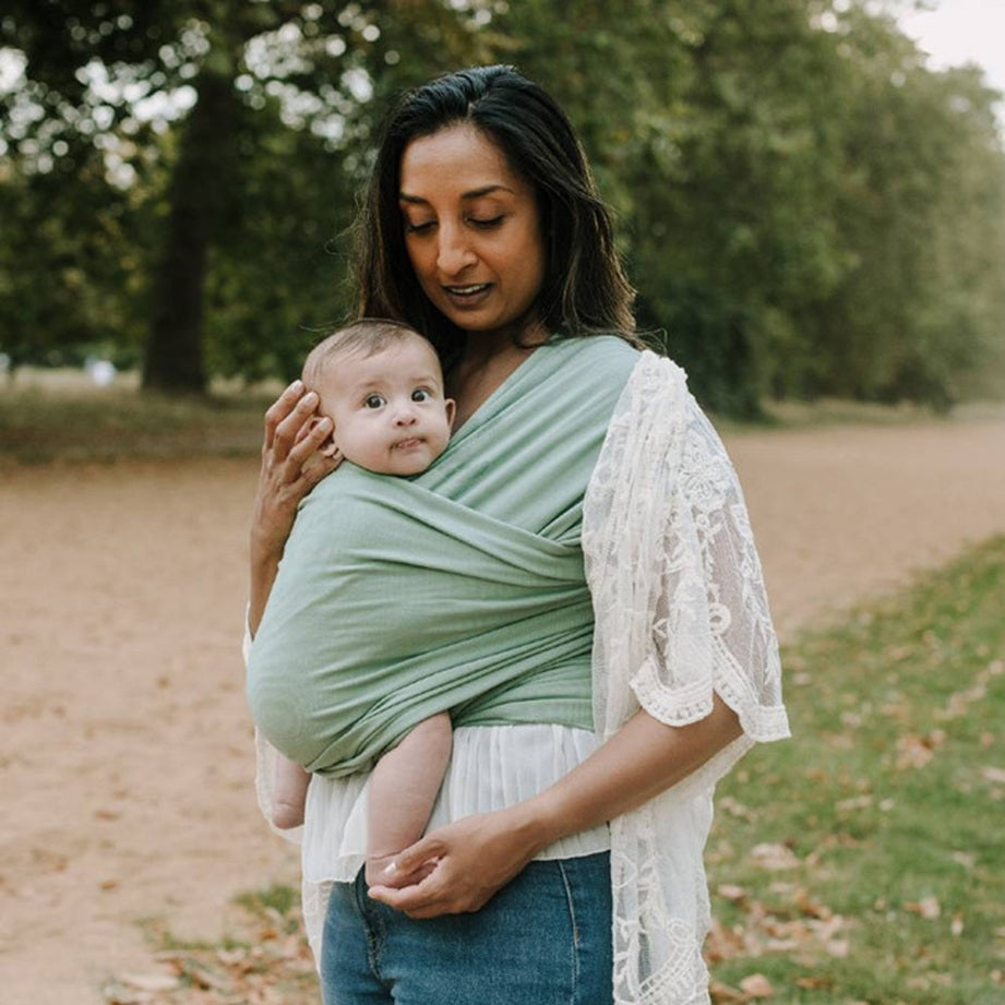 Boba Wrap Classic pentru purtarea bebelusilor 0m+ Sage Green
