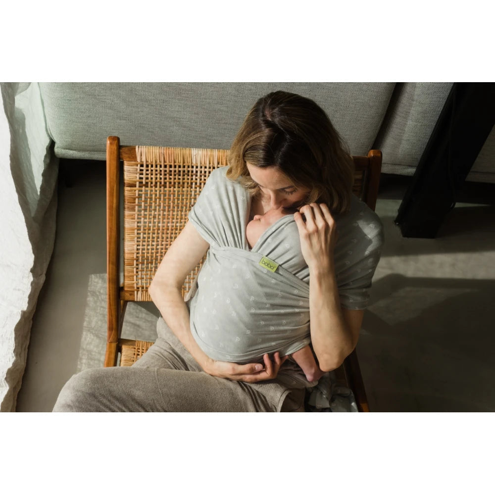 Boba Wrap elastic din bambus 0m+, Sage Rainbows