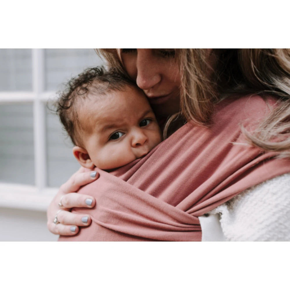 Boba Wrap elastic pentru purtarea bebelusilor 0m+, Dusty Pink Imagine secundară a produsului