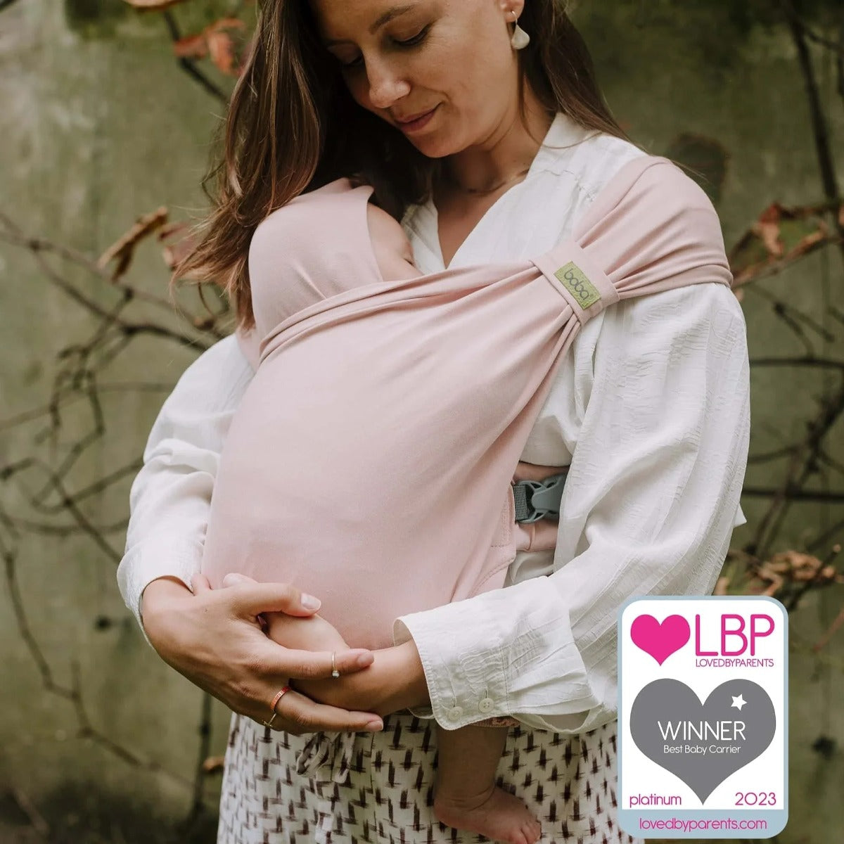 Boba Wrap ergonomic hibrid Bliss din bumbac 3.2-16 kg Bloom 
