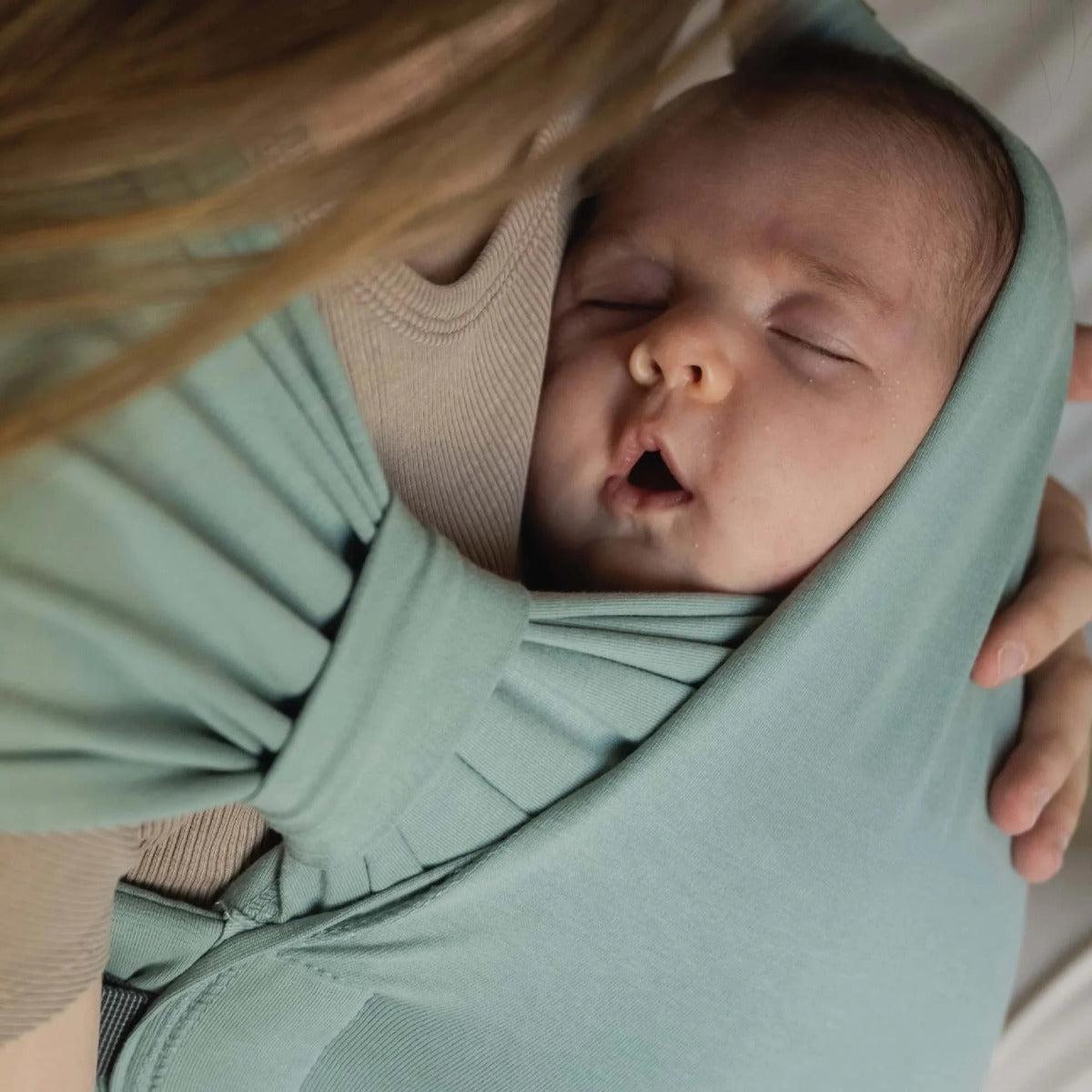 Boba Wrap ergonomic hibrid Bliss din bumbac 3.2-16 kg Sea Mist